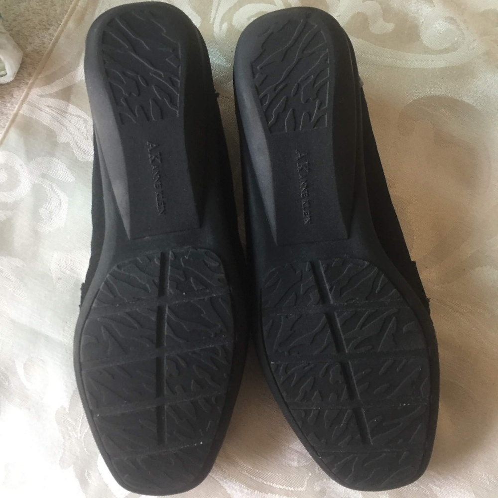 AK Anne Klein Black/Leopard IFlex Flats-Size 6 - Picture 8 of 8